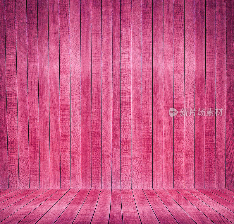 抽象的室内与粉红色拼花木地板