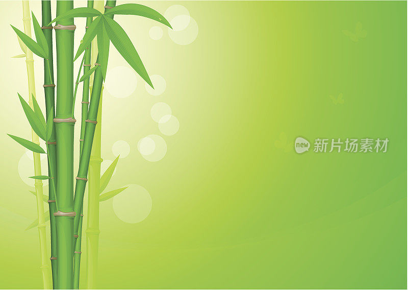绿色的竹子背景