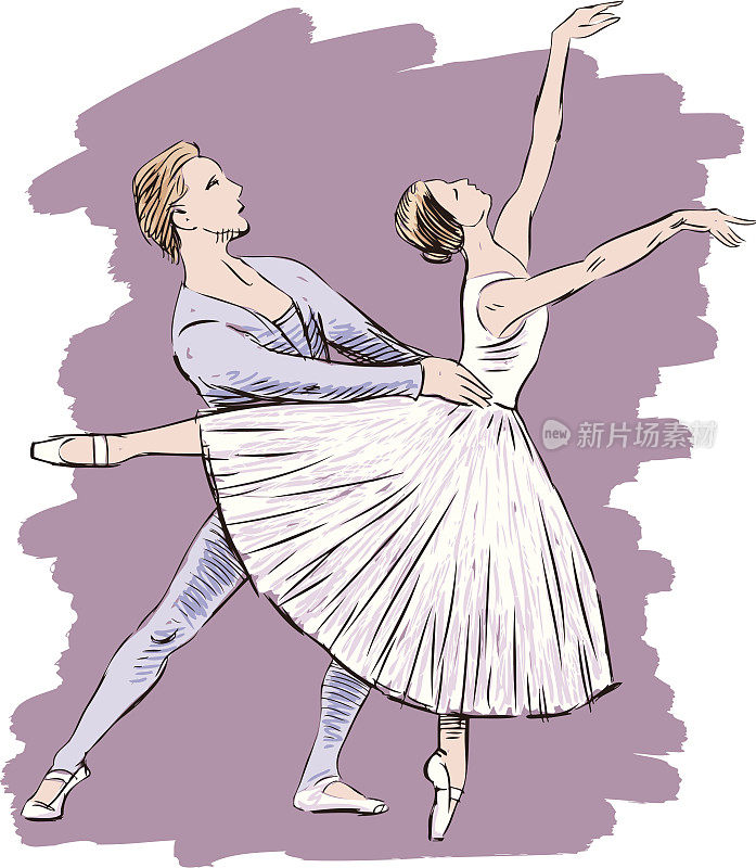 跳舞芭蕾夫妇