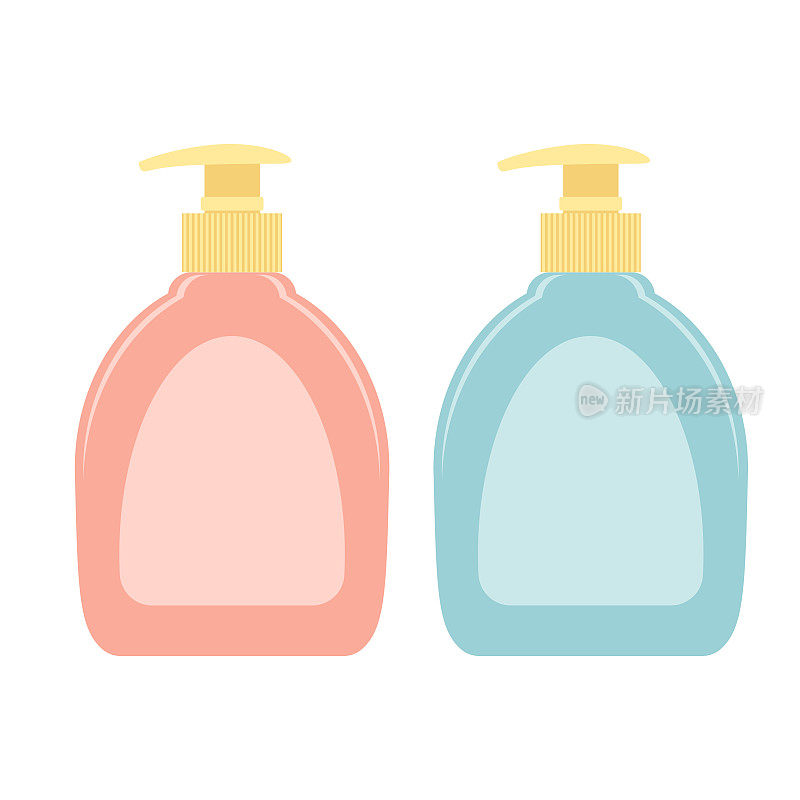 液体肥皂，矢量图标。