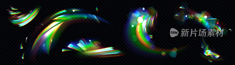 彩虹水晶光，棱镜耀斑反射透镜