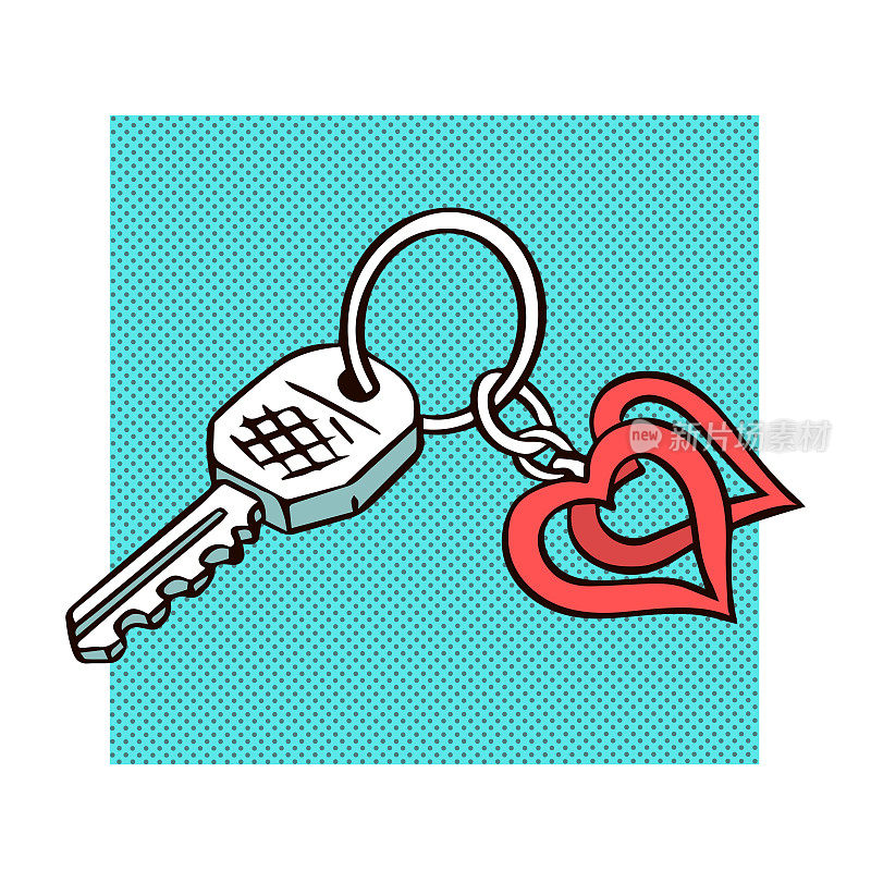 一串带钥匙链的钥匙