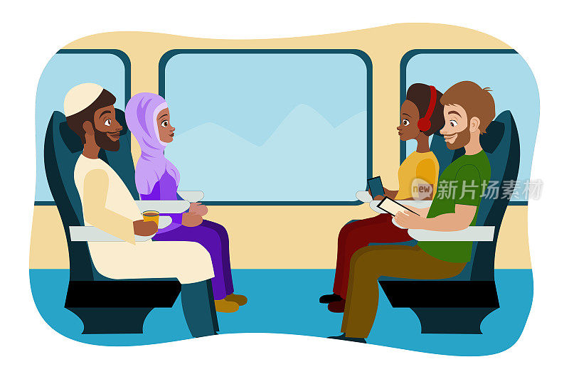 乘火车旅行——不同种族