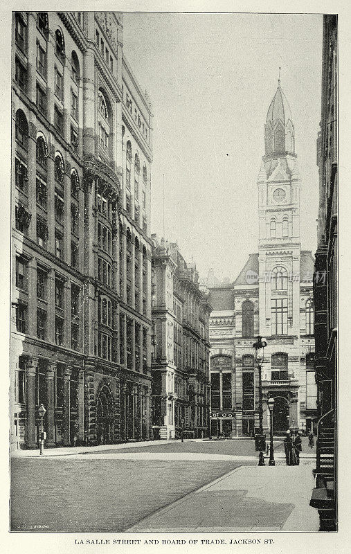 拉萨尔街，芝加哥贸易委员会大楼，19世纪美国建筑