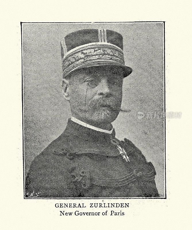 Émile祖林登，法国将军兼战争大臣，巴黎总督