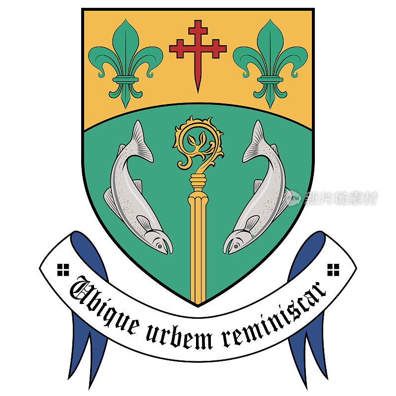 爱尔兰莱特肯尼市盾形纹章