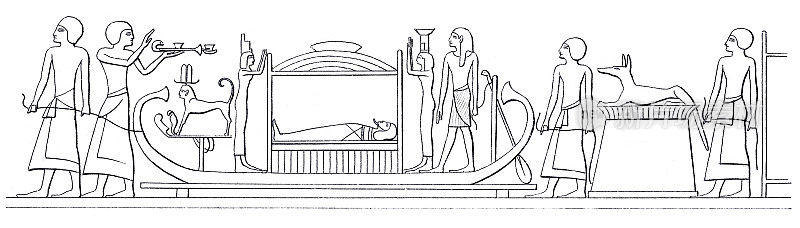 这是埃及人对死者审判的象形文字