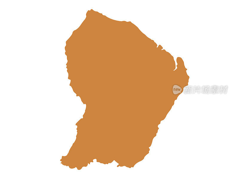 法属圭亚那地图