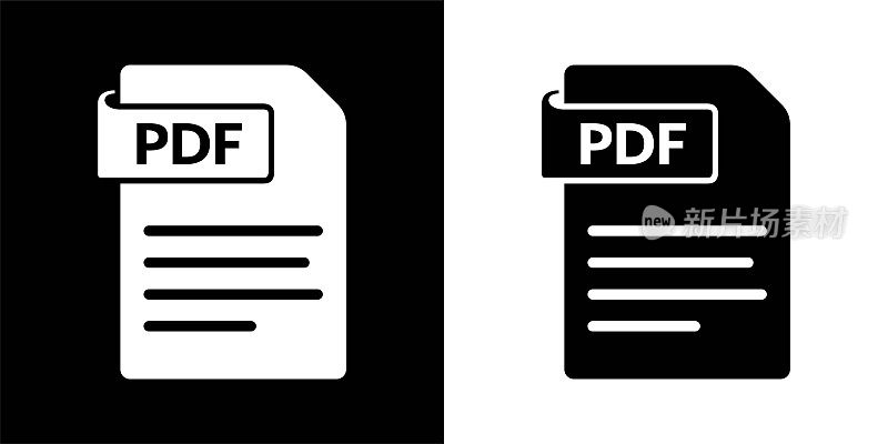 带有下载箭头的PDF文档图标。