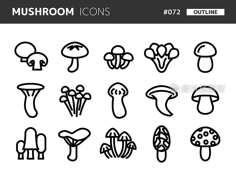与mushroom_072相关的线条样式图标设置