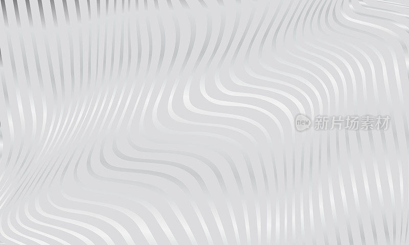奢华抽象几何优雅的背景与银色波浪发光的线条