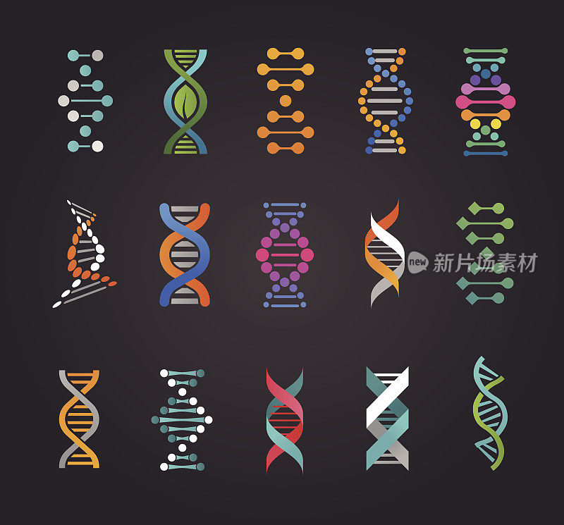 DNA，基因元素和图标收集