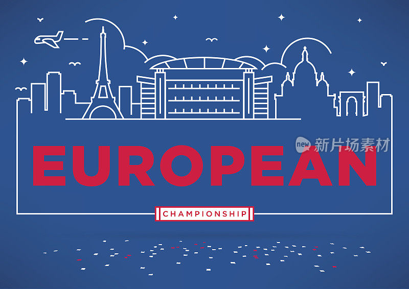 欧洲足球锦标赛矢量设计