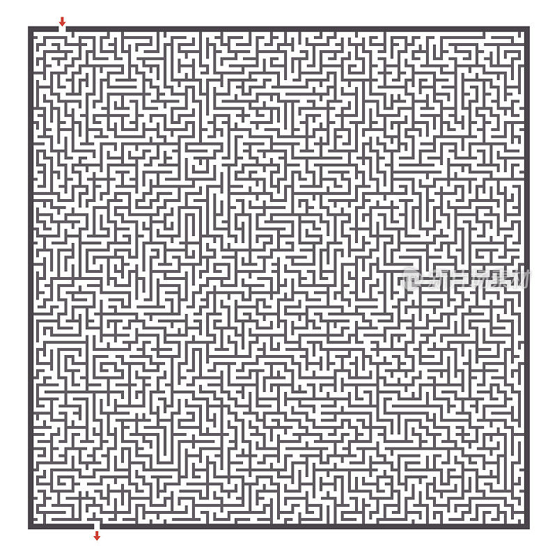 复杂的方形迷宫