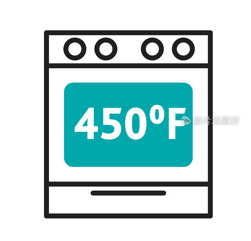 烤箱温度设置烹饪图标