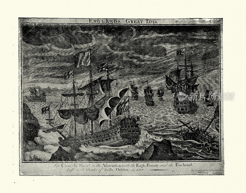 1707年在锡利群岛搁浅的英国皇家海军协会号沉船，历史上的皇家海军