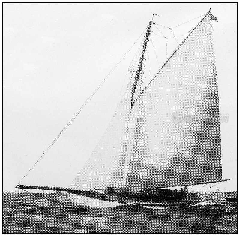 1897年的运动和消遣:游艇，阿库斯拉