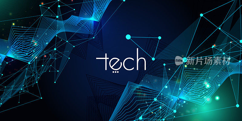 技术网络背景。