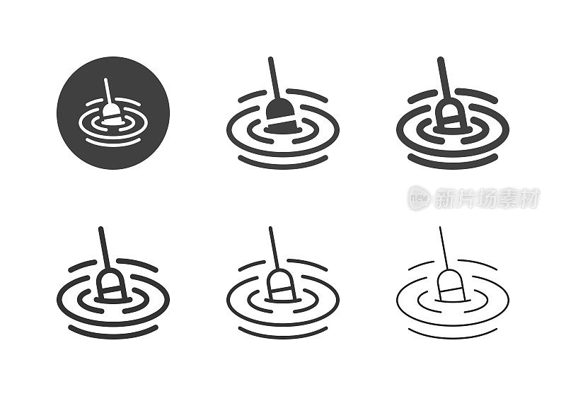 钓鱼Bobber图标-多系列