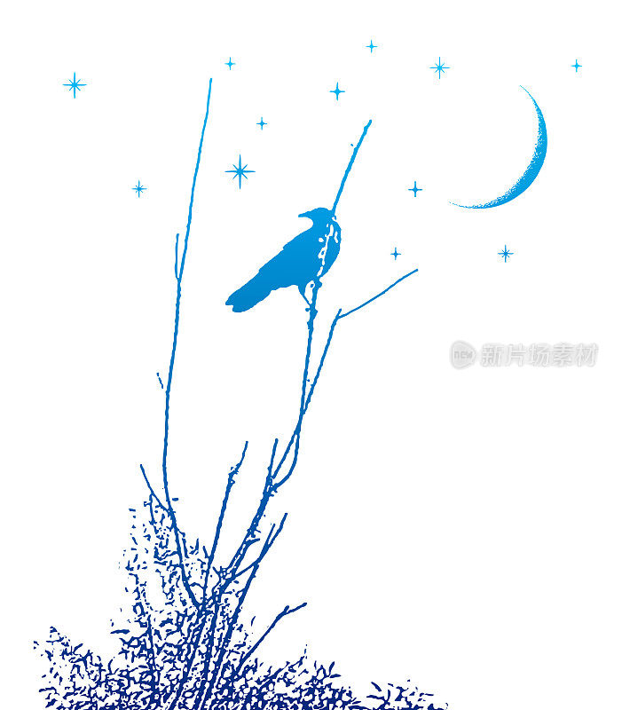 乌鸦，月亮和星星