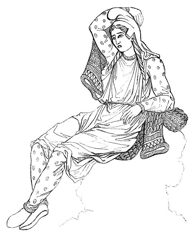 古代弗里吉亚人，托马斯・霍普画，18世纪