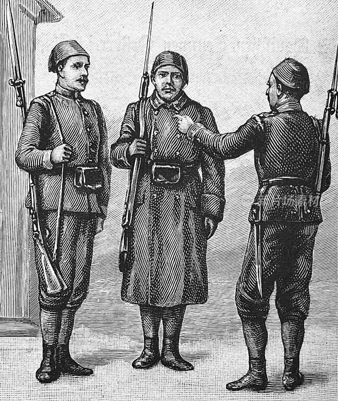 奥匈帝国的波斯尼亚军队，军官和船员