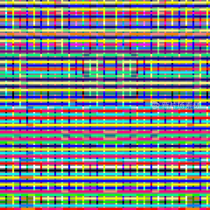 多色交叉线条图案