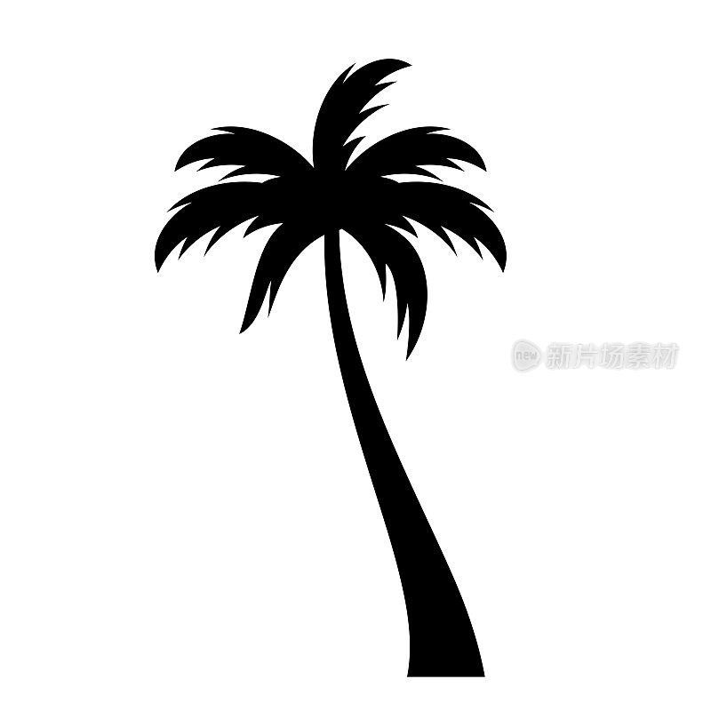 椰子树矢量图标