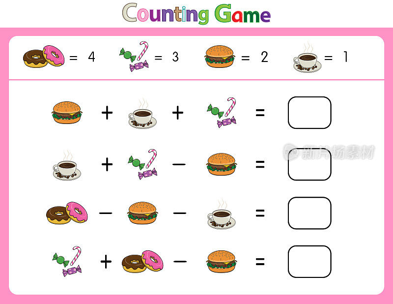 教育插图匹配的词为年幼的孩子。学习单词搭配图片。如食物类别所示