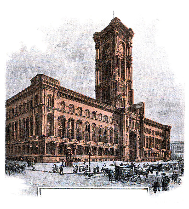 市政厅柏林建筑图1896