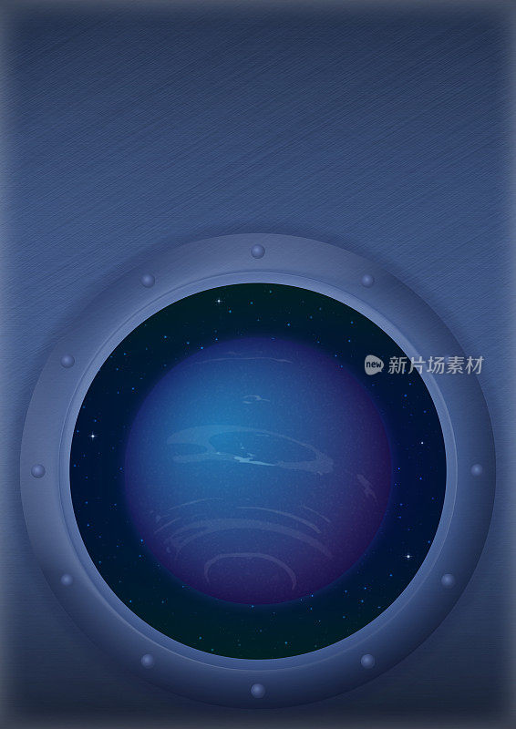 海王星在太空窗口