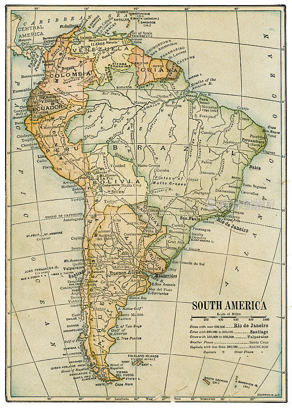 南美地图1898