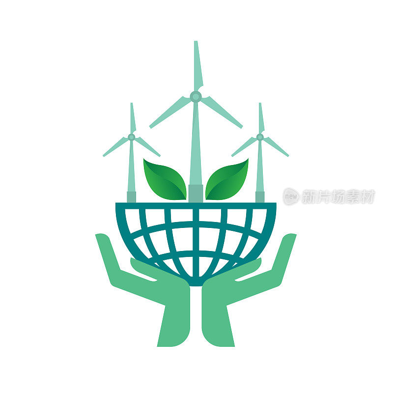 生态能源图标概念