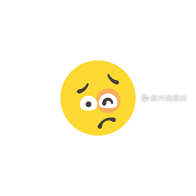 Emoticon大脸平面设计风格