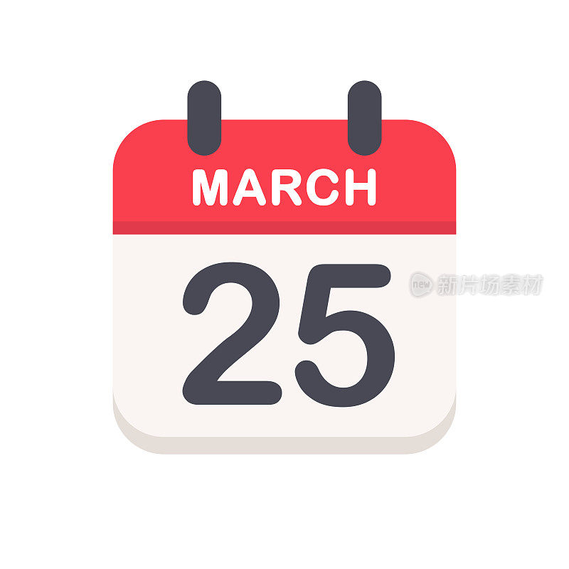 3月25日-日历图标