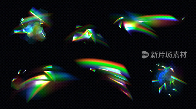 彩虹水晶光，棱镜耀斑反射透镜