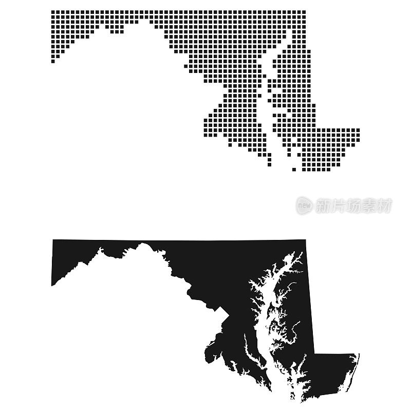 马里兰的地图