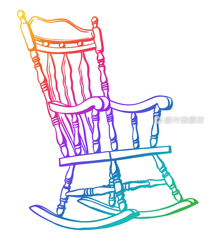 爷爷的摇椅彩虹