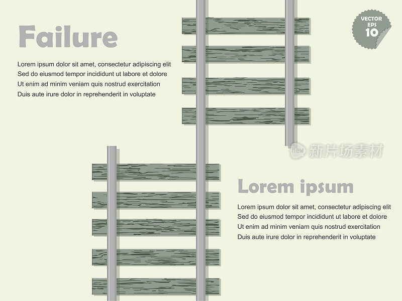 信息图错误与失败概念，错误铁路