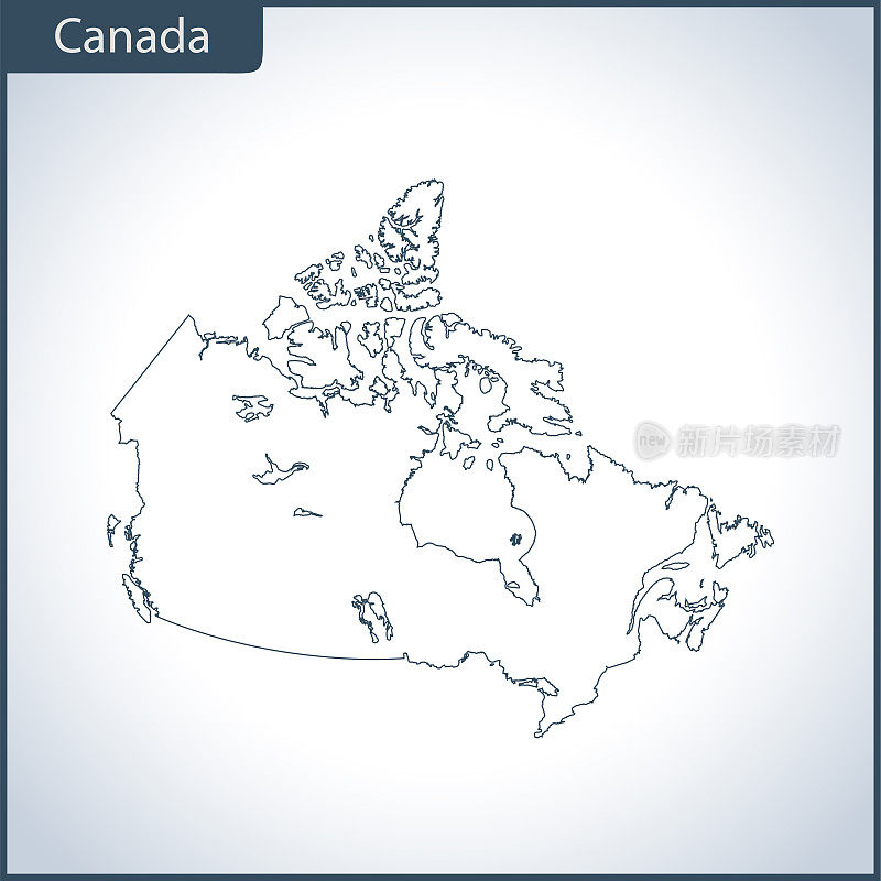 加拿大的地图