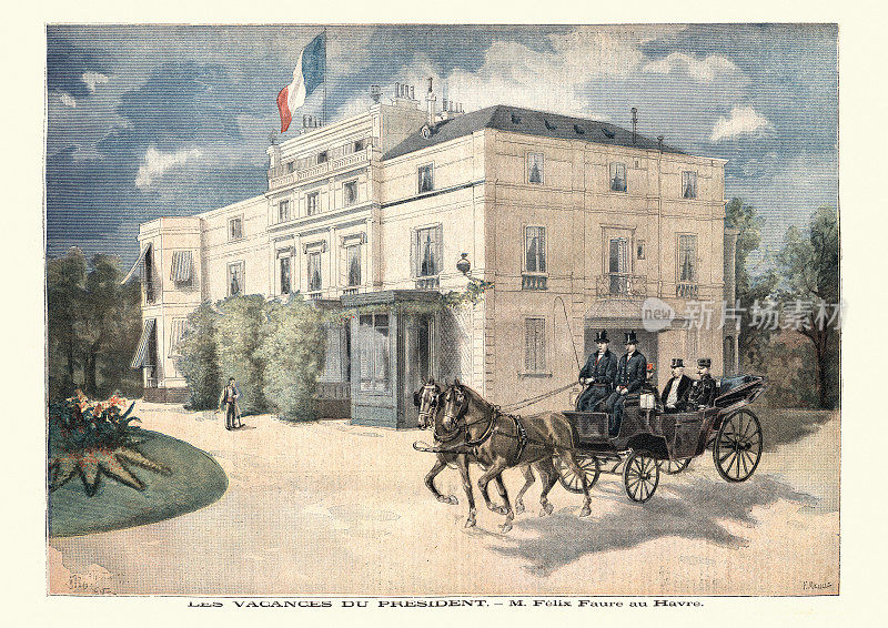 1895年，法国总统菲利克斯·福尔在勒阿弗尔度假