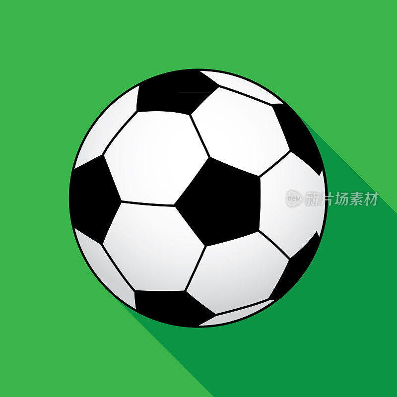 方形绿色足球图标