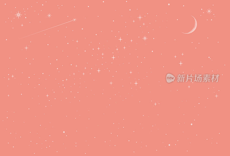 星星、空间和夜空