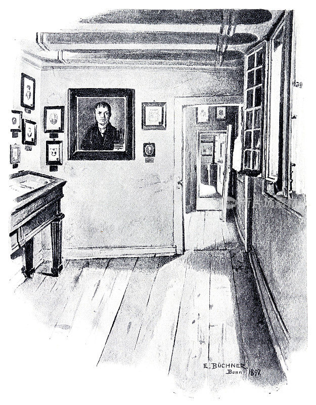 路德维希・范・贝多芬的出生地,墙上有照片