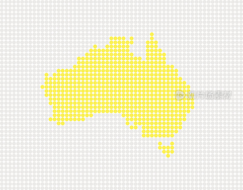 澳洲流行地图(矢量图)