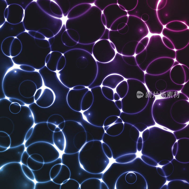 背景与照明气泡。