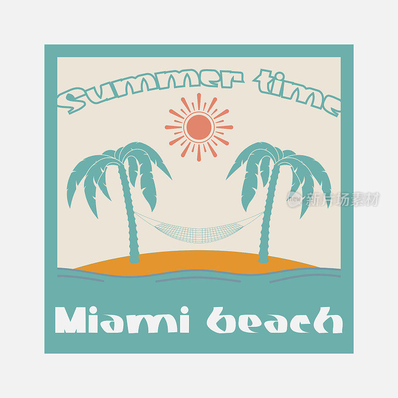 冲浪，夏季，迈阿密海滩