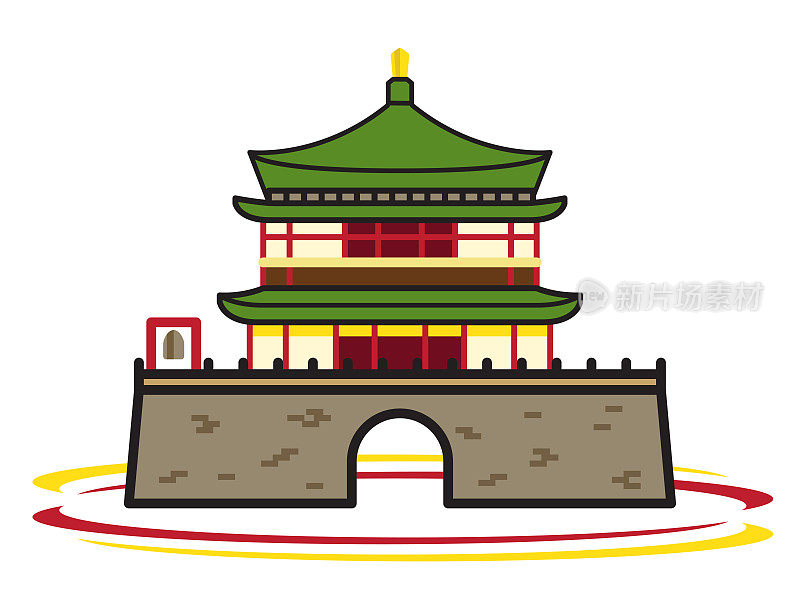 西安钟楼是中国的标志