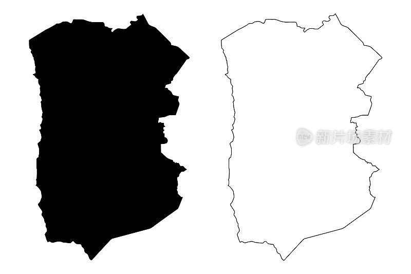 塔拉帕卡地区地图矢量