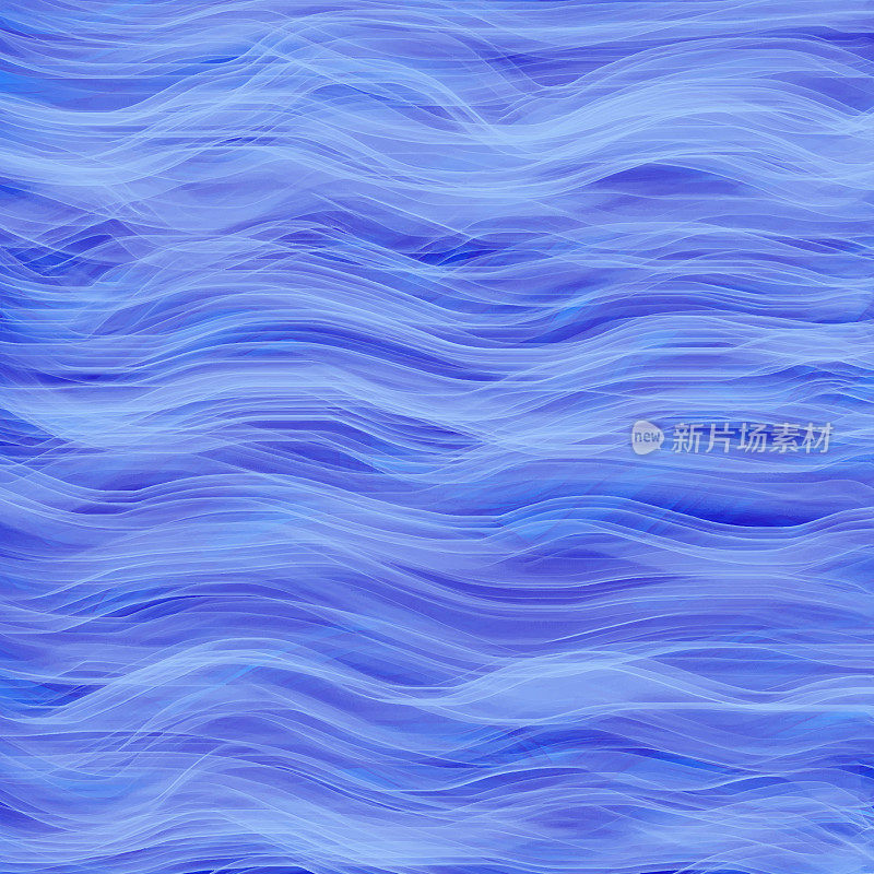 海浪背景，碧水夏日图案。蓝色波浪手绘抽象现代矢量背景。透明分层抽象业务模板宣传册传单背景。